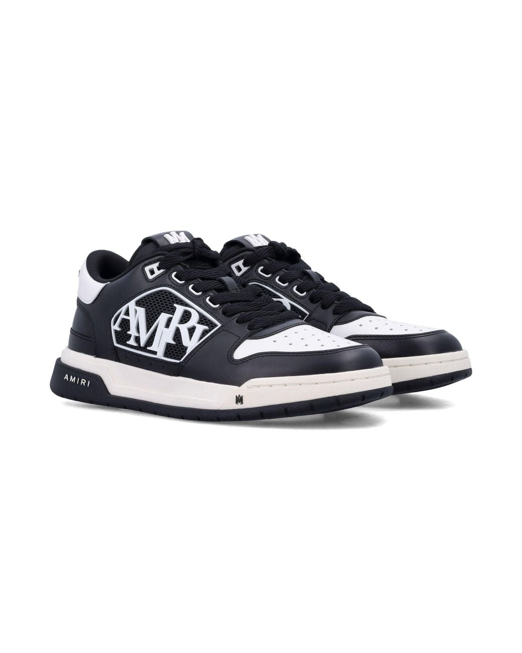Amiri Blue Classic Low Oversized Logo Low-Top Sneakers