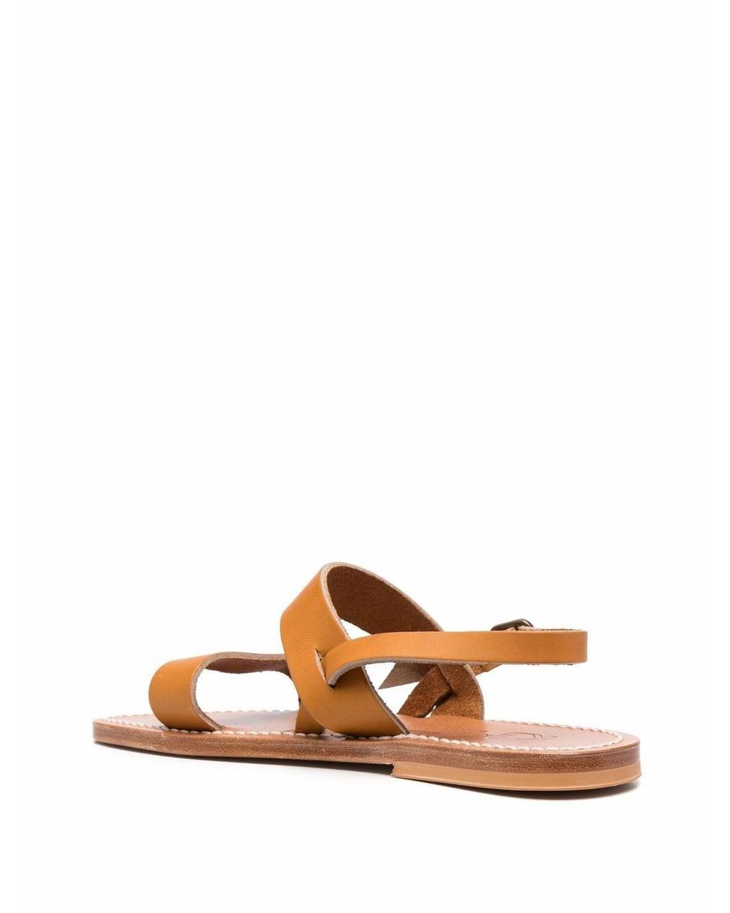 K. Jacques Brown Barigoule Slingback Sandals