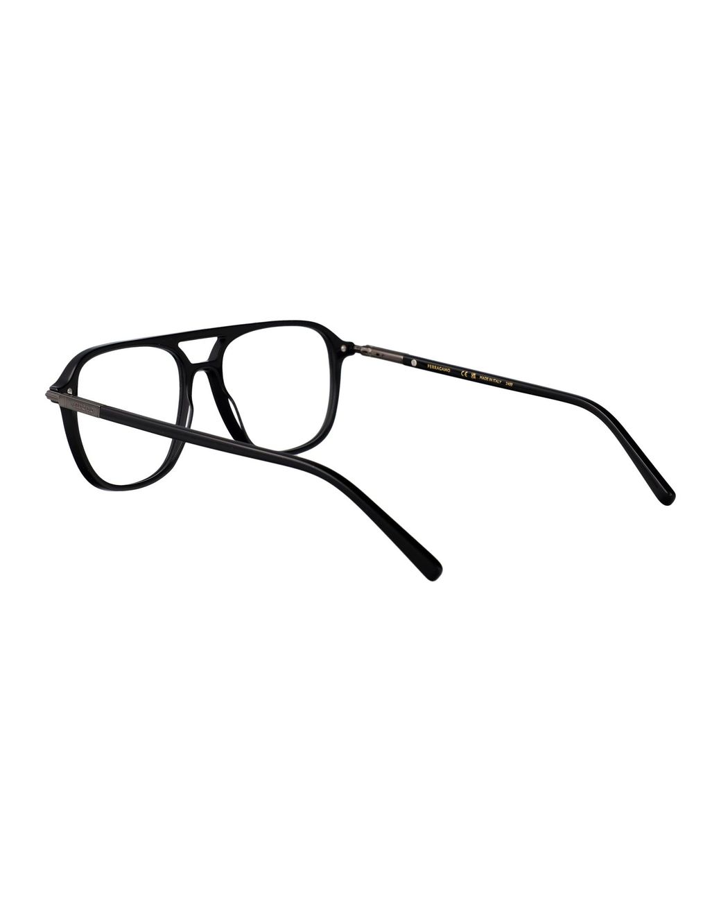 Ferragamo Black Acetate Glasses for men