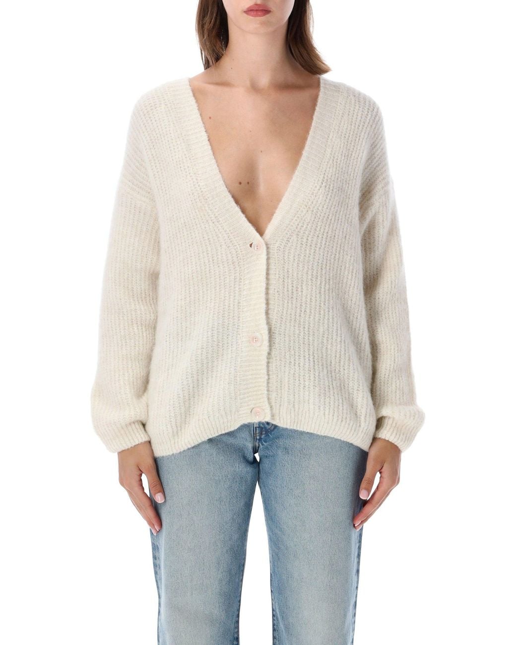 American Vintage White East Cardigan