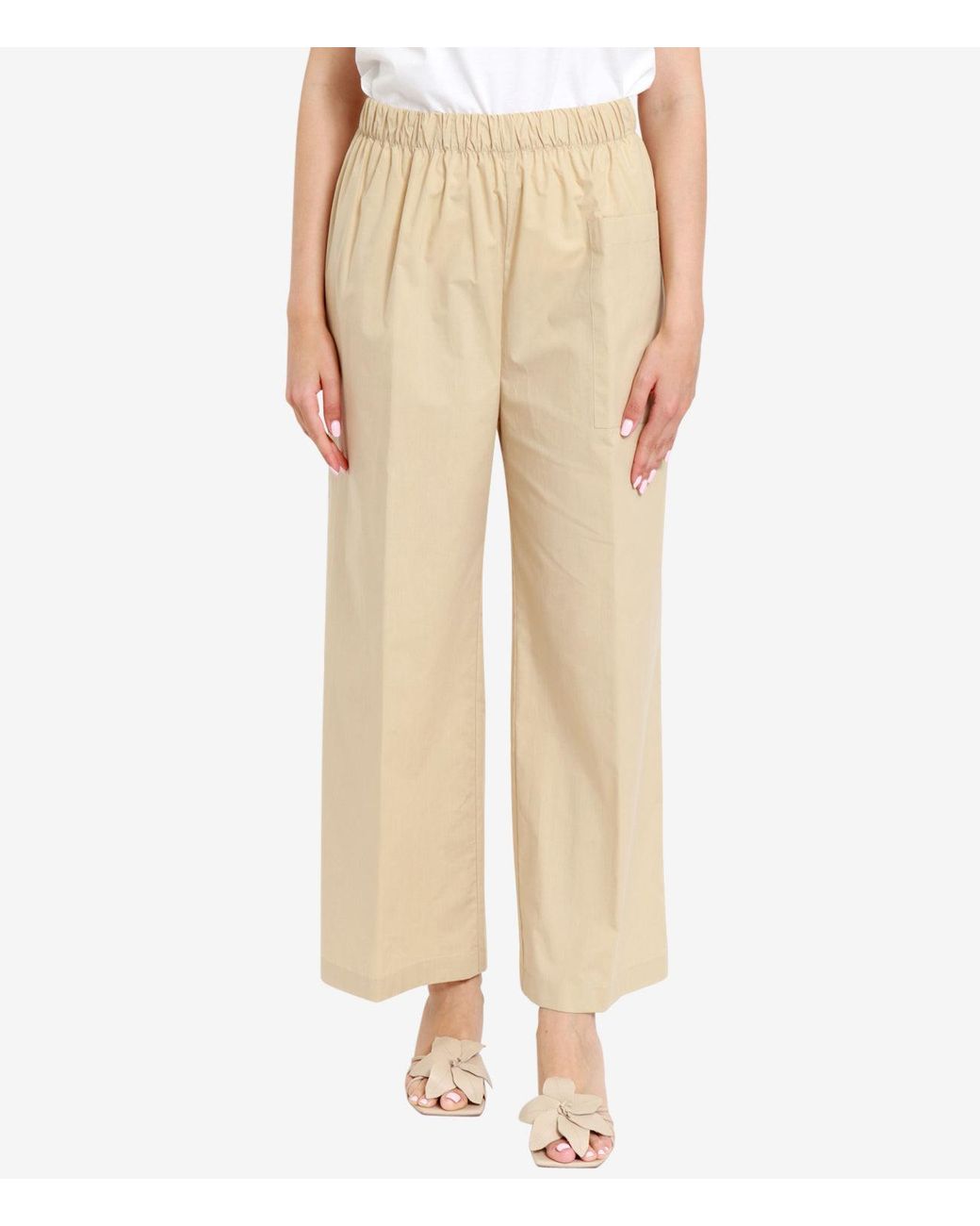 Erika Cavallini Semi Couture Natural Trousers