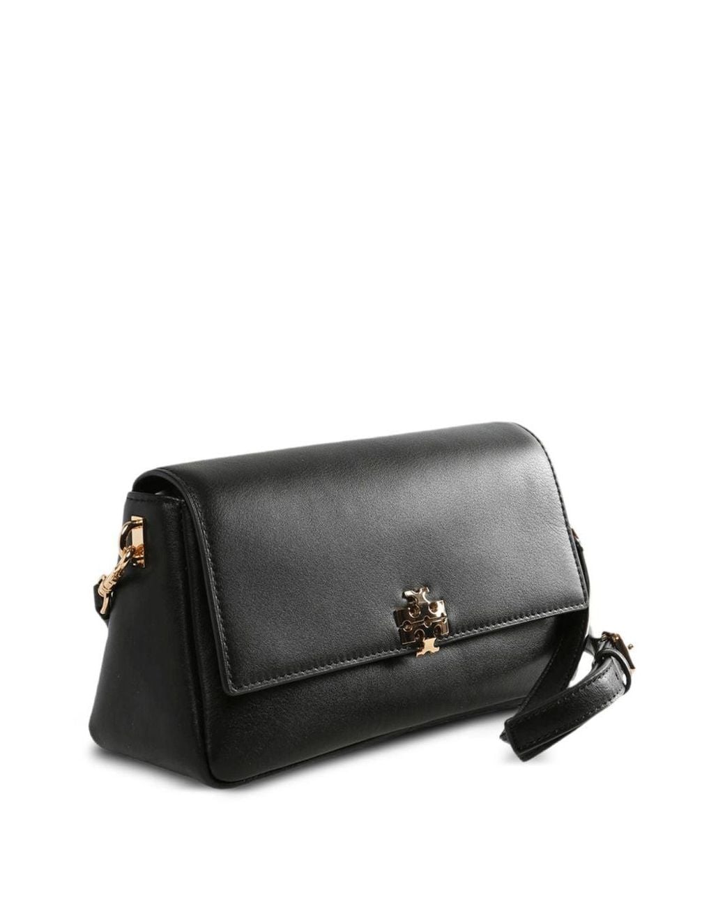 Tory Burch Black Charlie Small Shoulder Bag With Logo