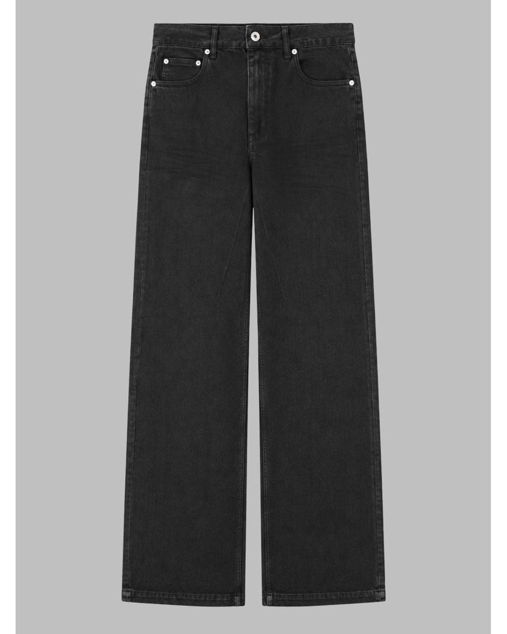 Rick Owens Black Jeans Geth Cotton