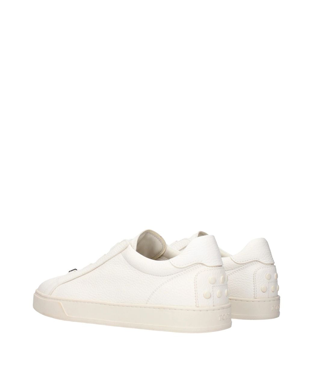 Tod's White Sneakers With Skin