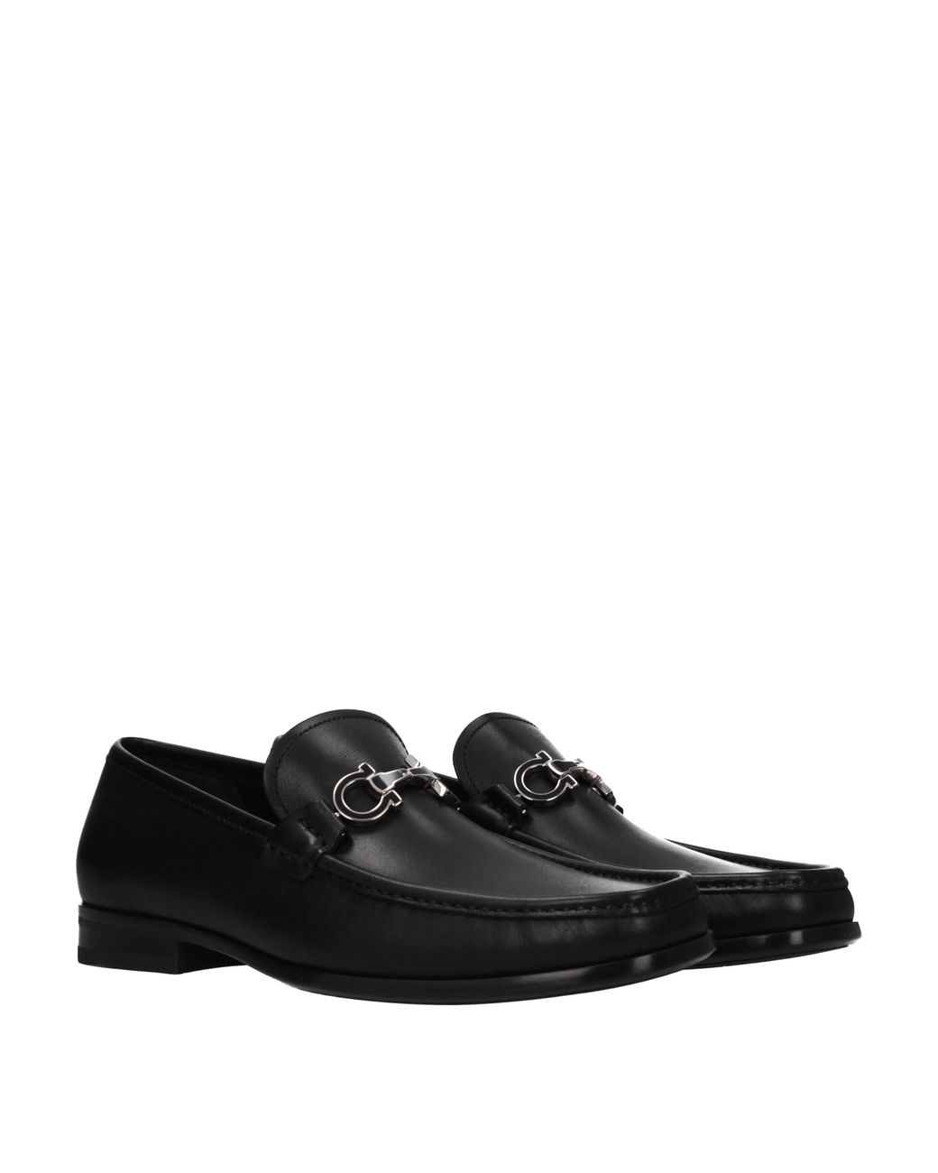 Ferragamo Black Chris Moccasins Leather