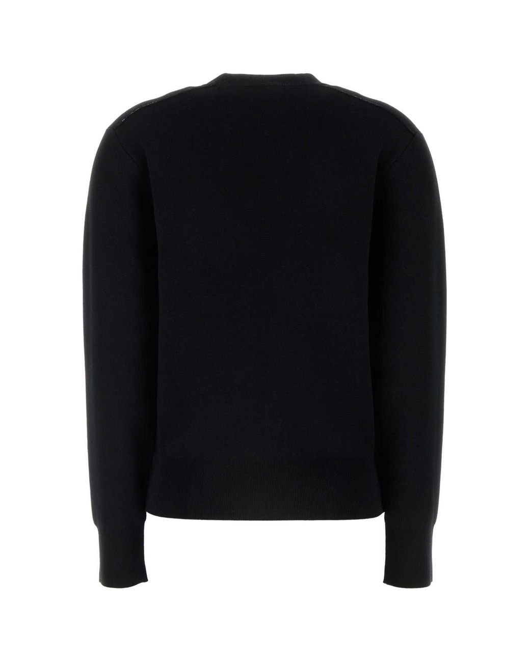 Burberry Black Stretch Wool Blend Sweater