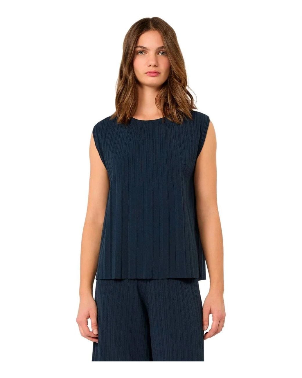 Weekend by Maxmara Blue Ere Top