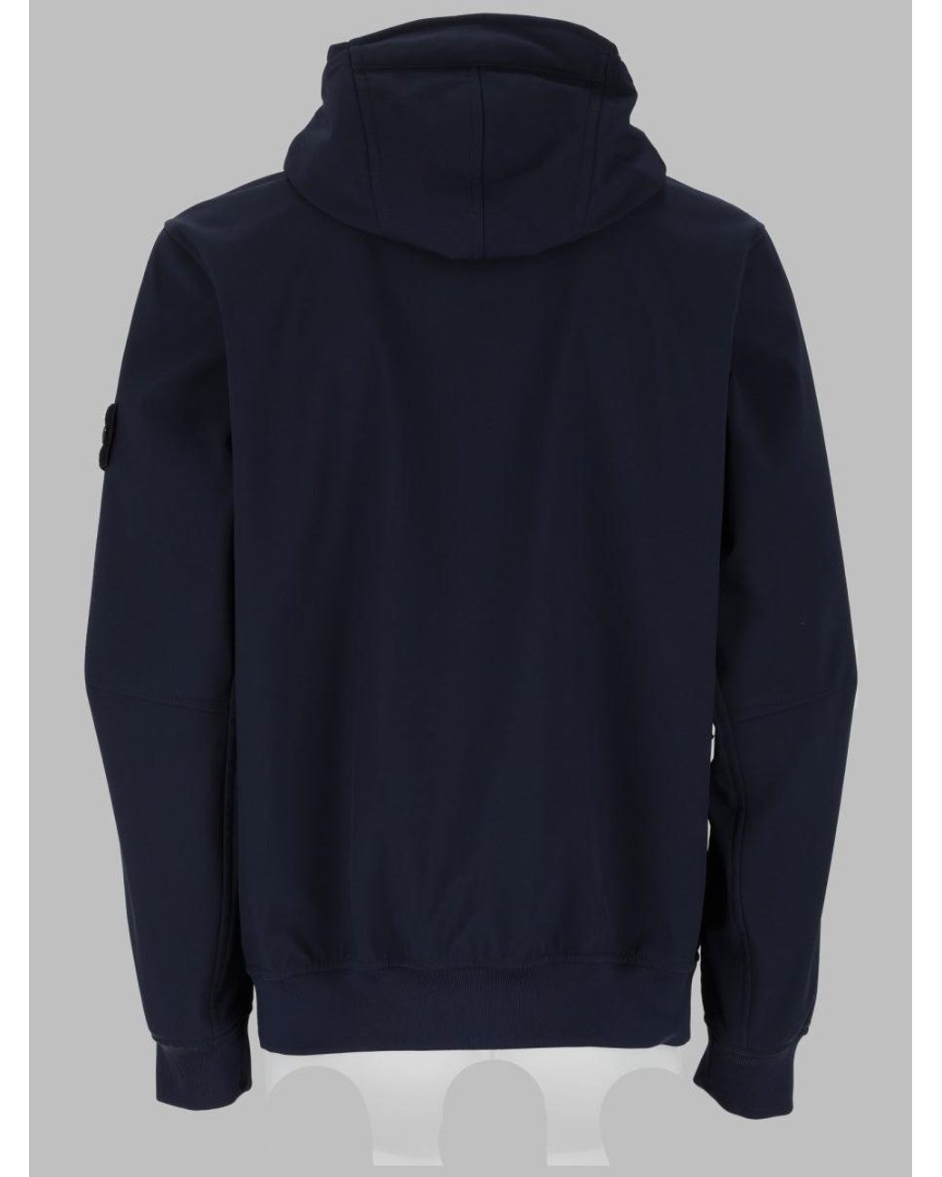 Stone Island Blue Technical Two-Layer Jacket