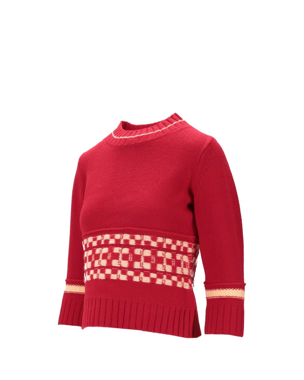 B.B. Wallace Red Pullover mit Rundhalsausschnitt