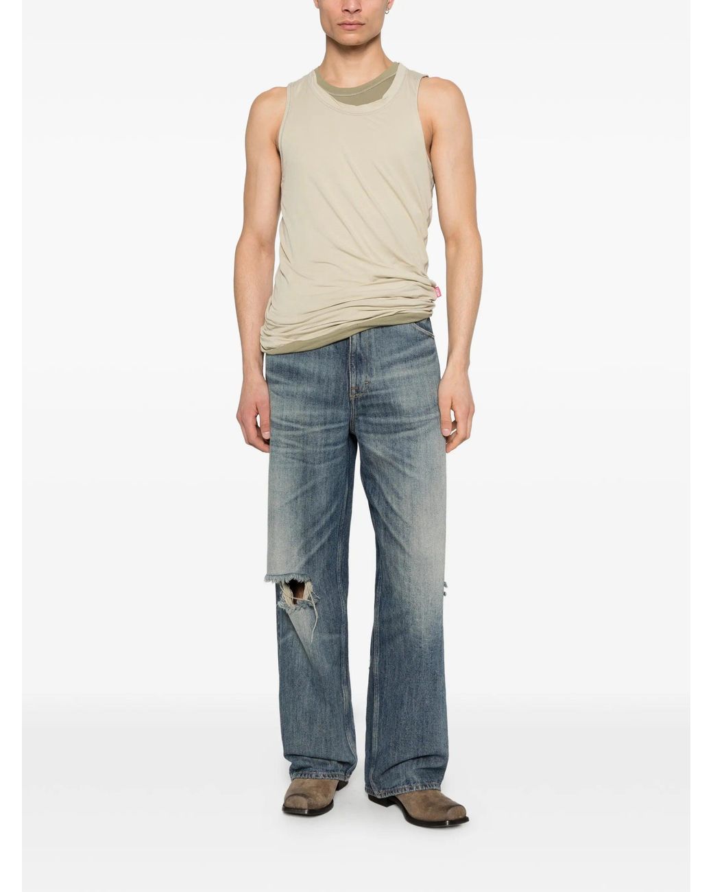 DIESEL Natural T Dred Plain Top
