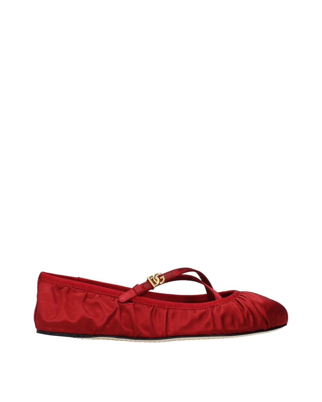 Dolce & Gabbana Red Dolce&Gabbana Ballet Flats Satin/Ruby