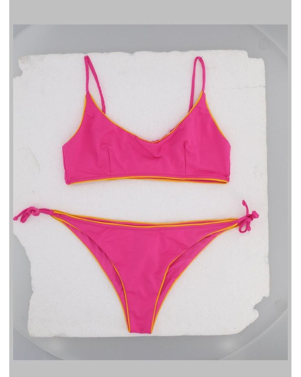 Mc2 Saint Barth Pink Girls' Two-Piece Bikini Swimsuit
