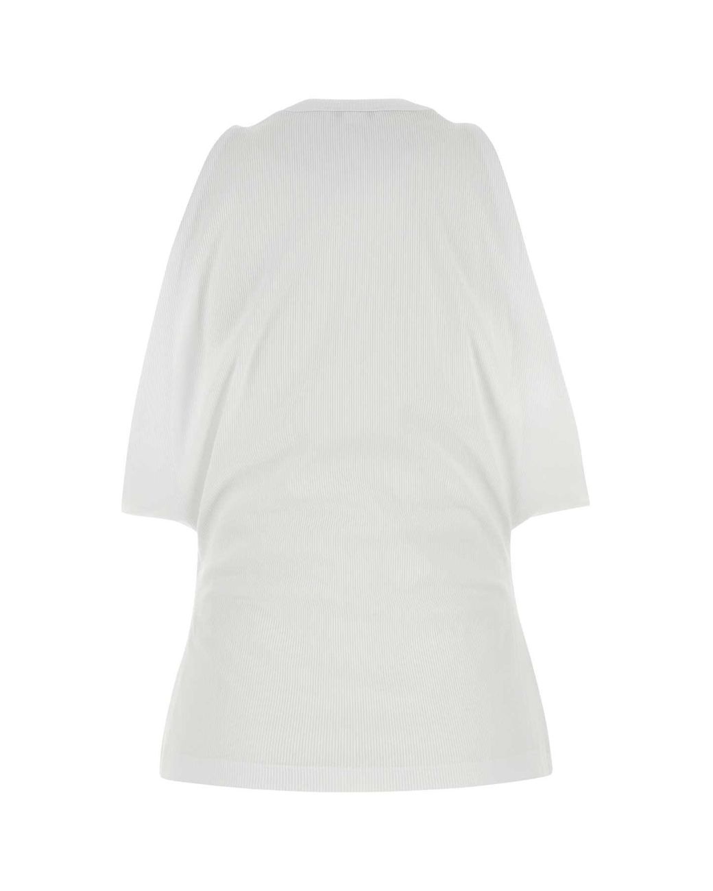 McQueen White Stretch Cotton Top