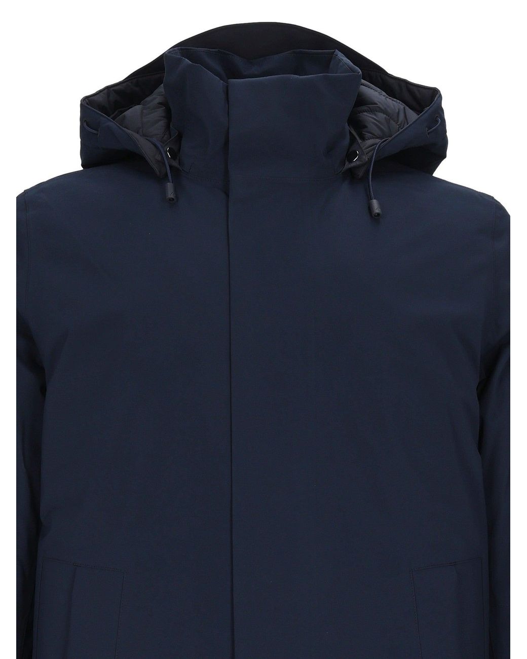 K-Way Blue Thomal Bonded Padded 3/4 Lunghezza