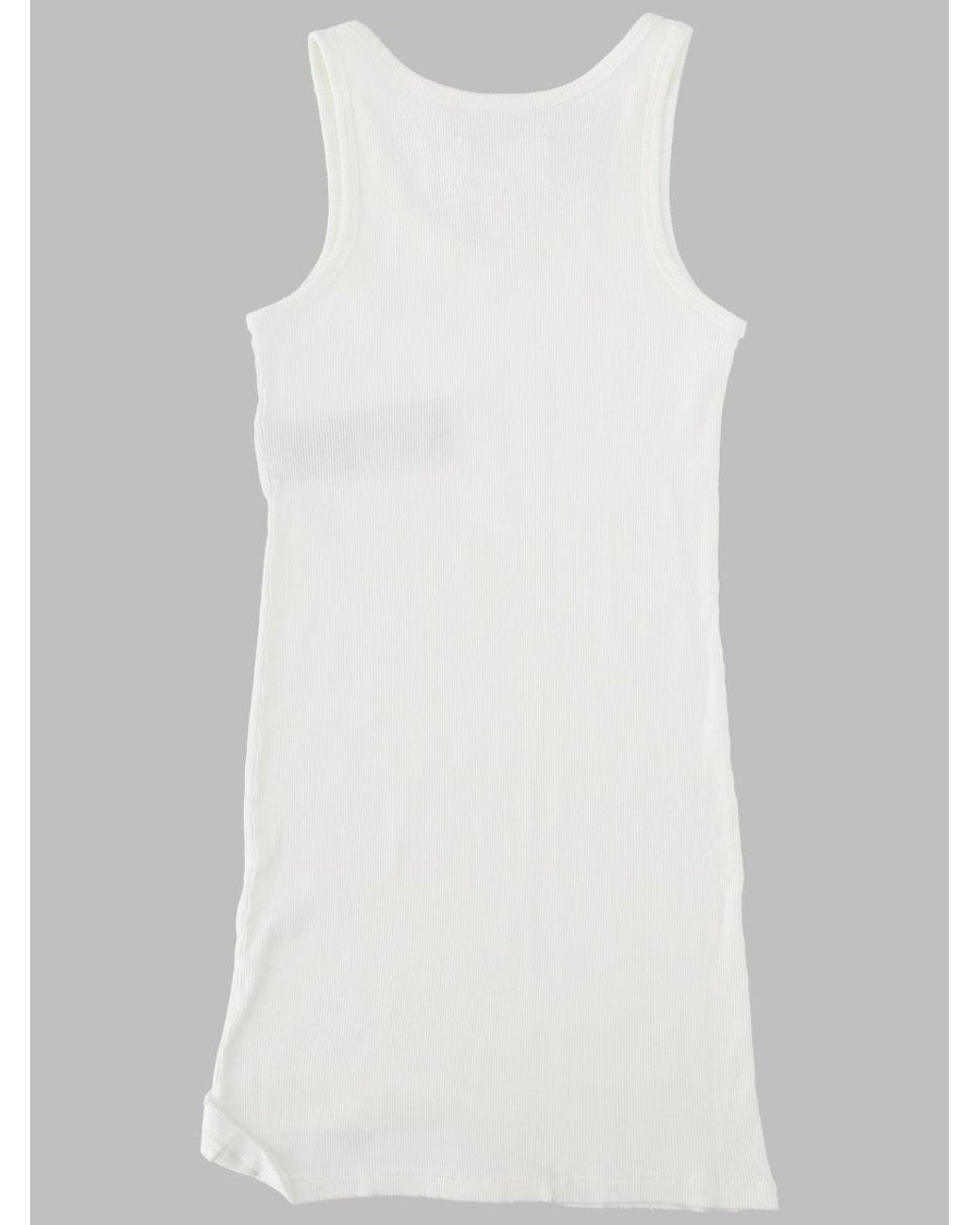 Maison Margiela White Maison Margiela Taped Mini Dress