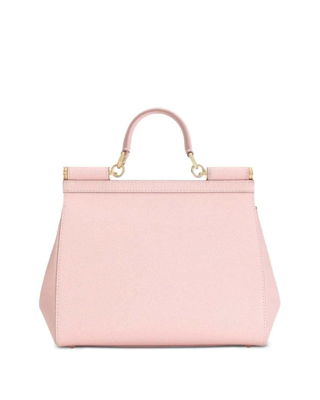 Dolce & Gabbana Pink Dolce & Gabbana Sicily Medium Tote Bag