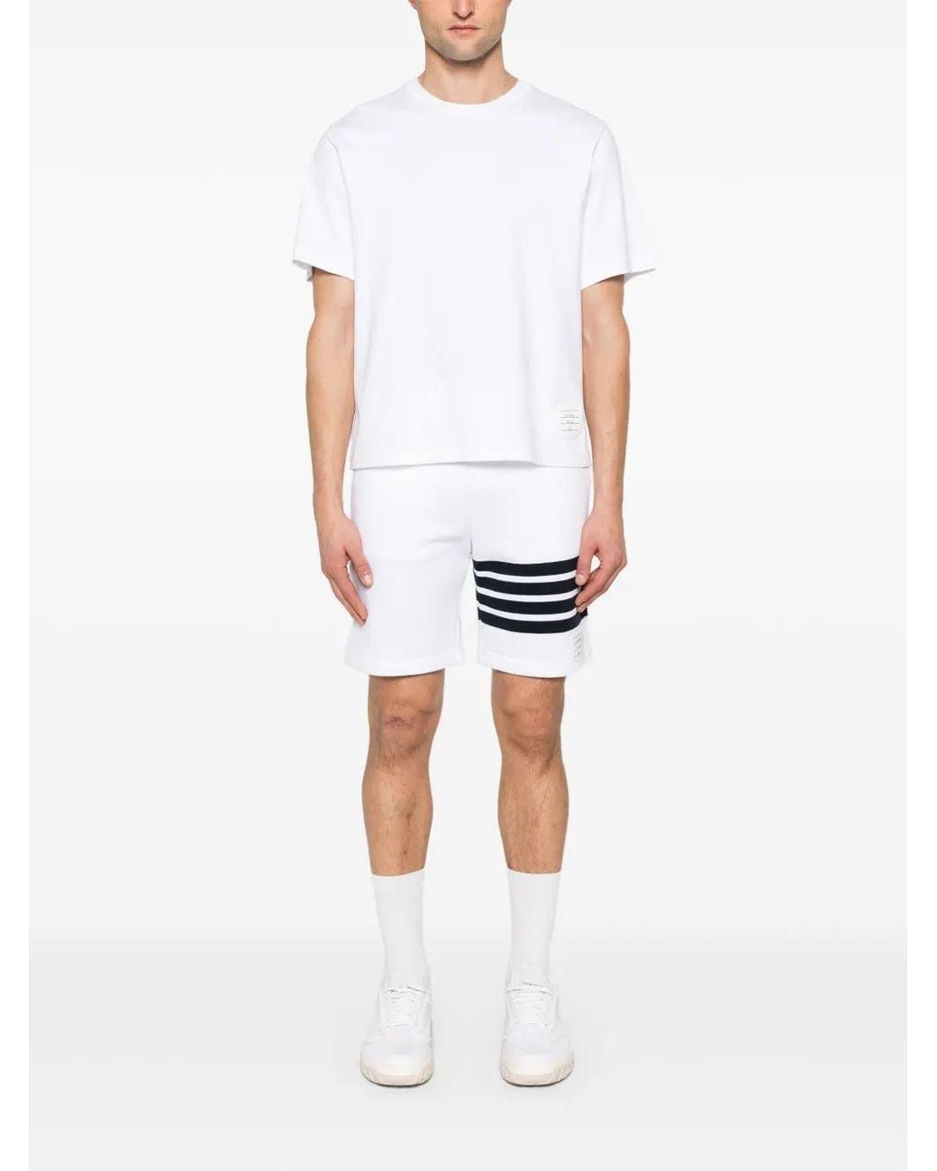 Thom Browne Black T-Shirts And Polos Self: Cotton for men