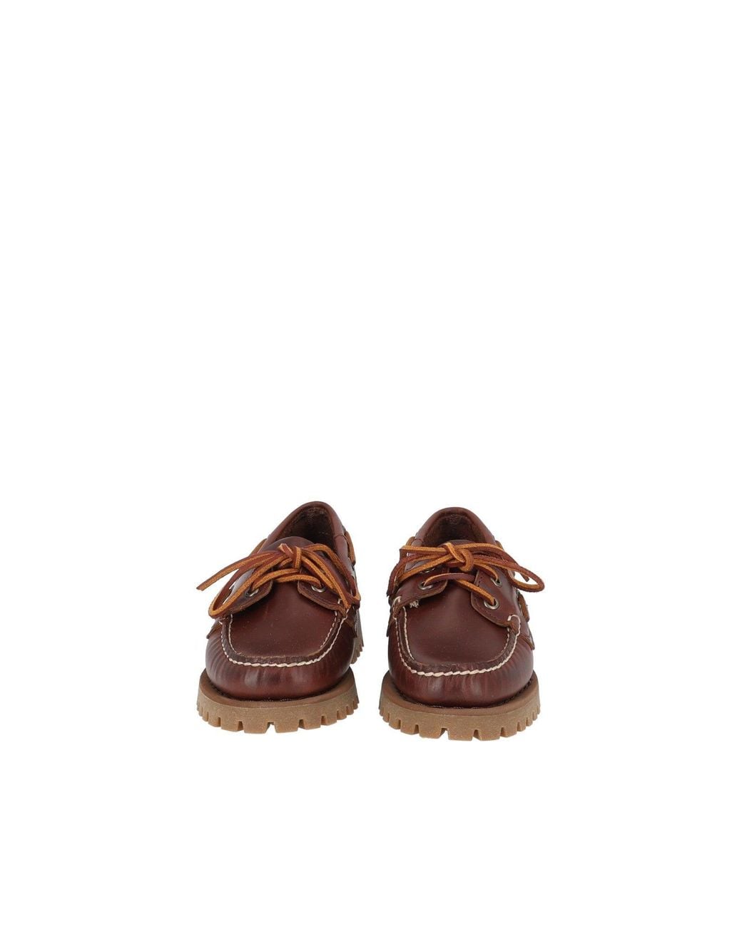 Sebago Brown Classic Ranger Waxy Boat Shoe Rubber Sole Loafers