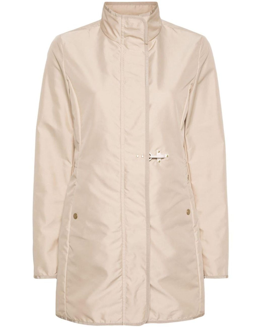 Fay Natural Virginia Zip-Up Coat