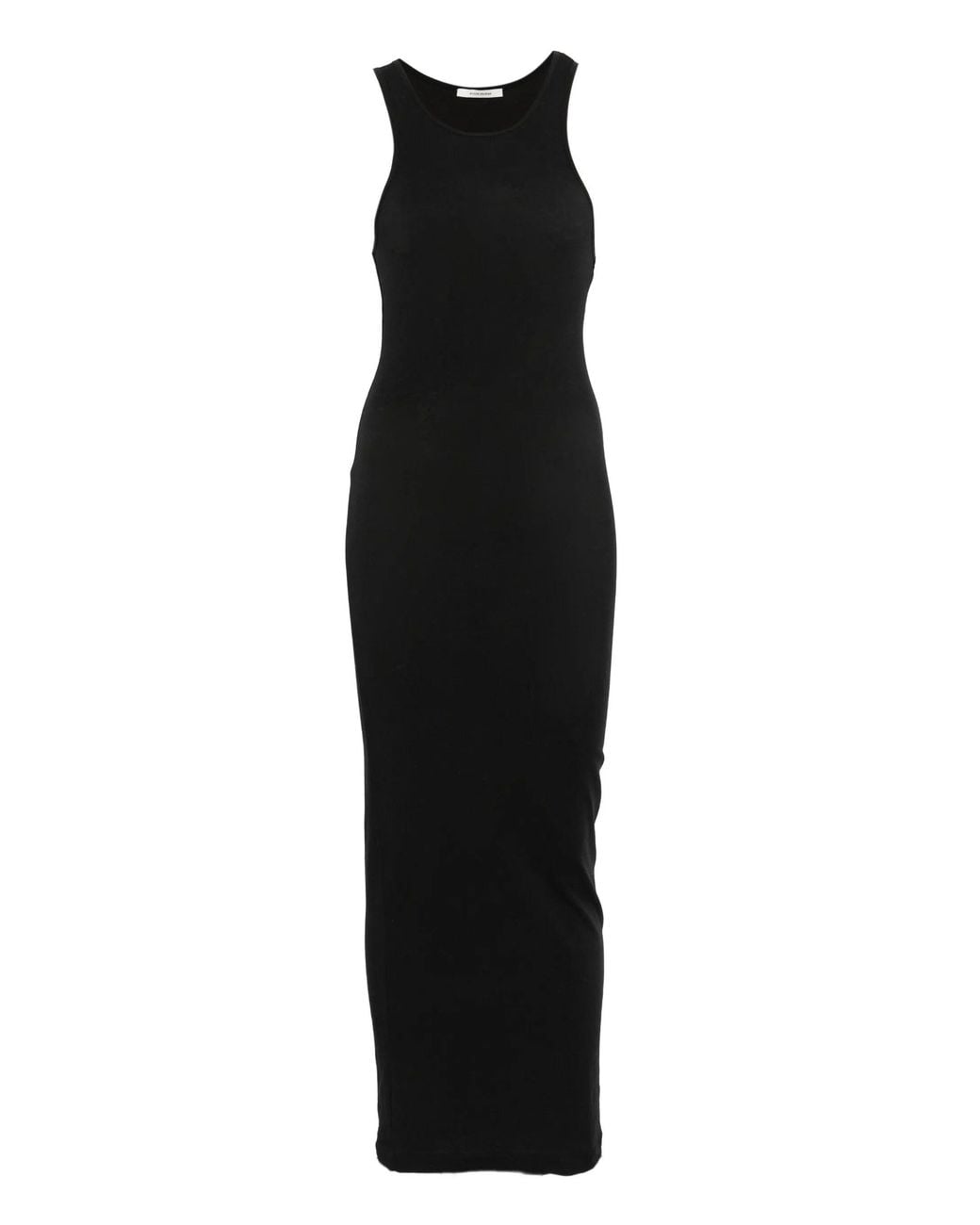 Entire studios Black Midi Muscle Tank Dress