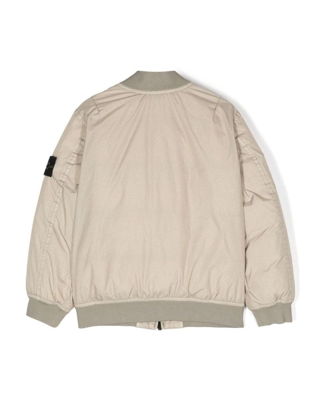 Stone Island Natural Jacket With Logo