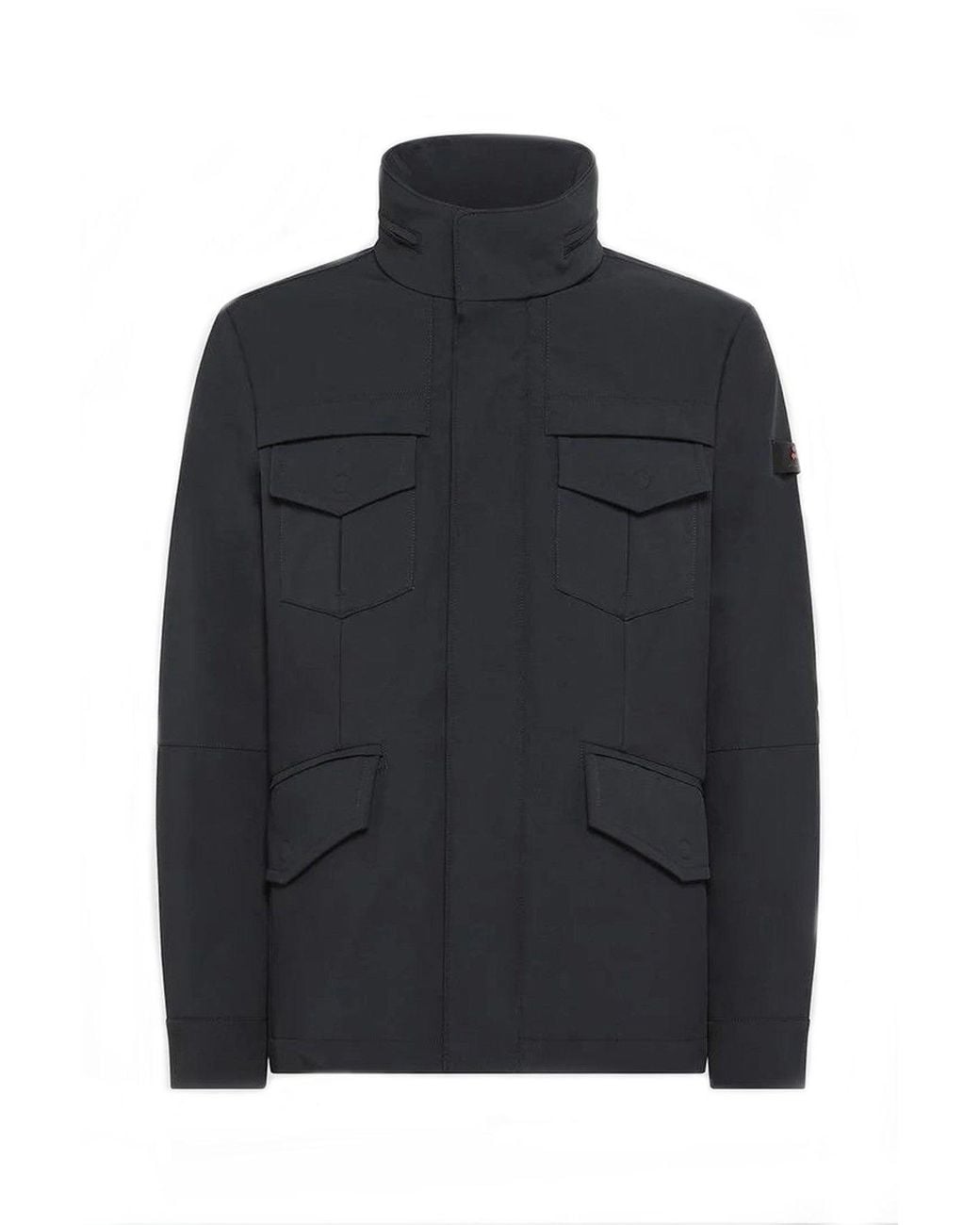 Peuterey Black Technical Nylon Zip-Up Jacket