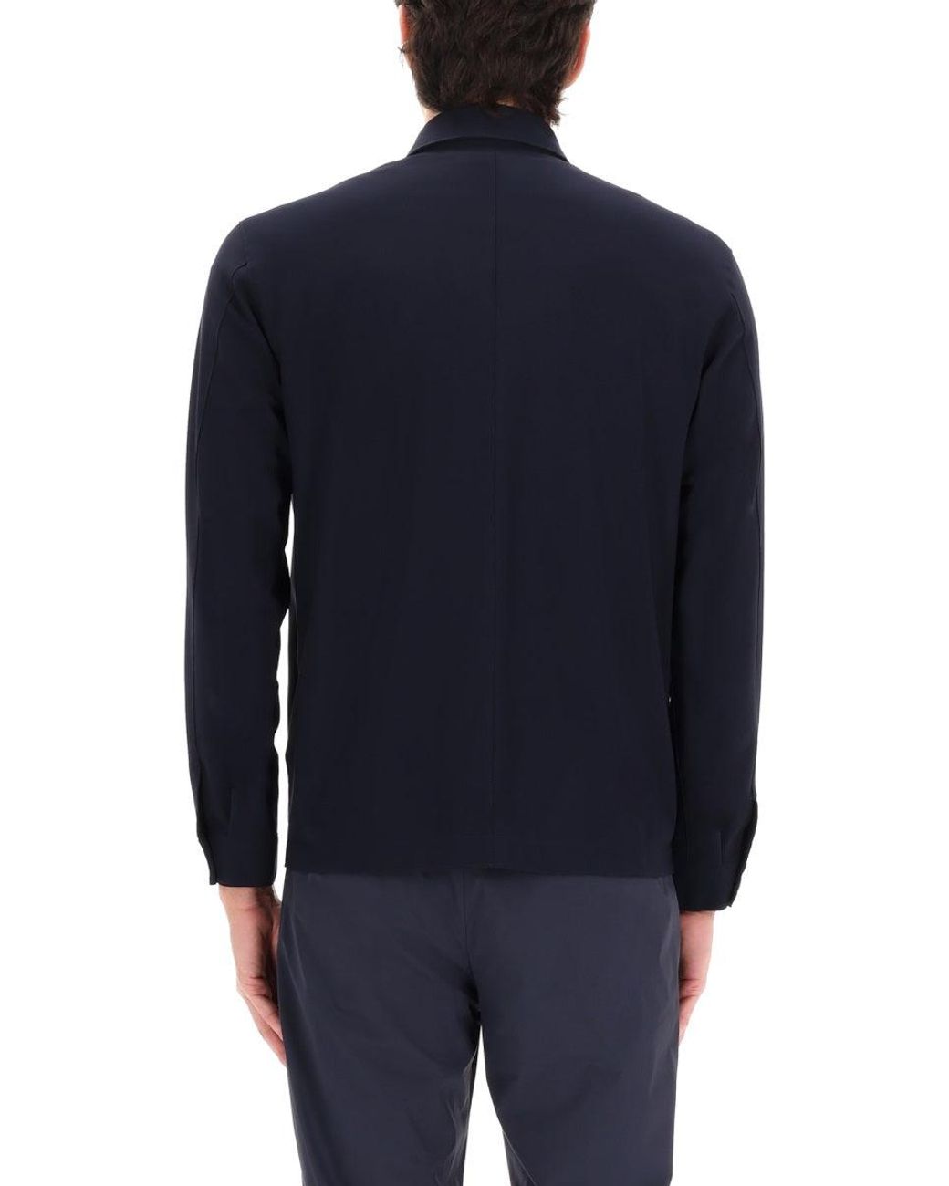 Herno Blue Essence Shacket for men