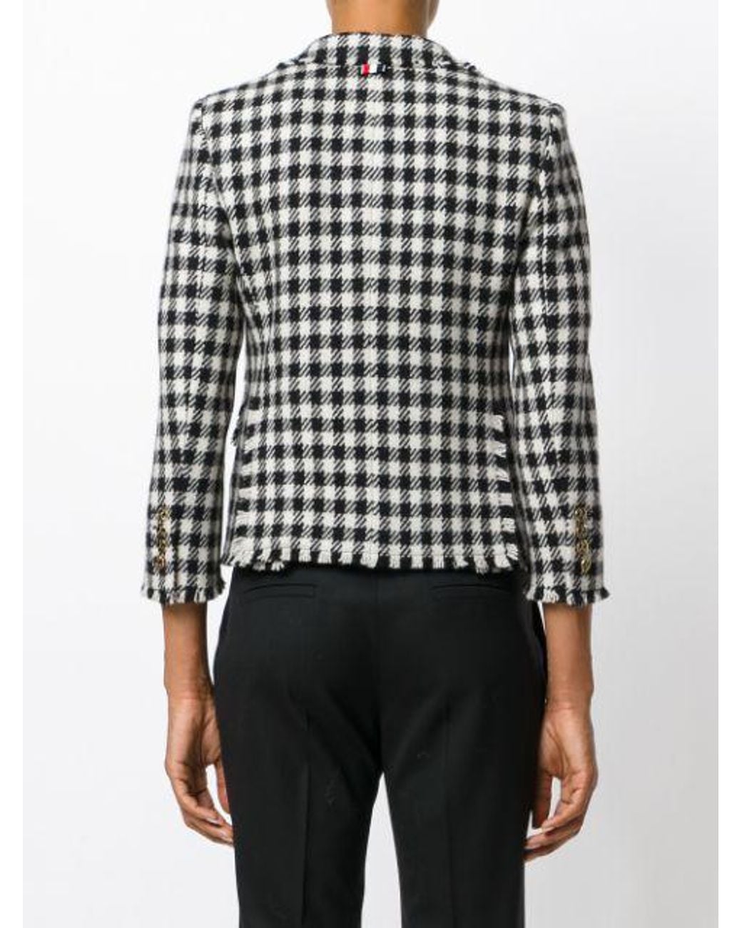 Thom Browne Black Checked Blazer