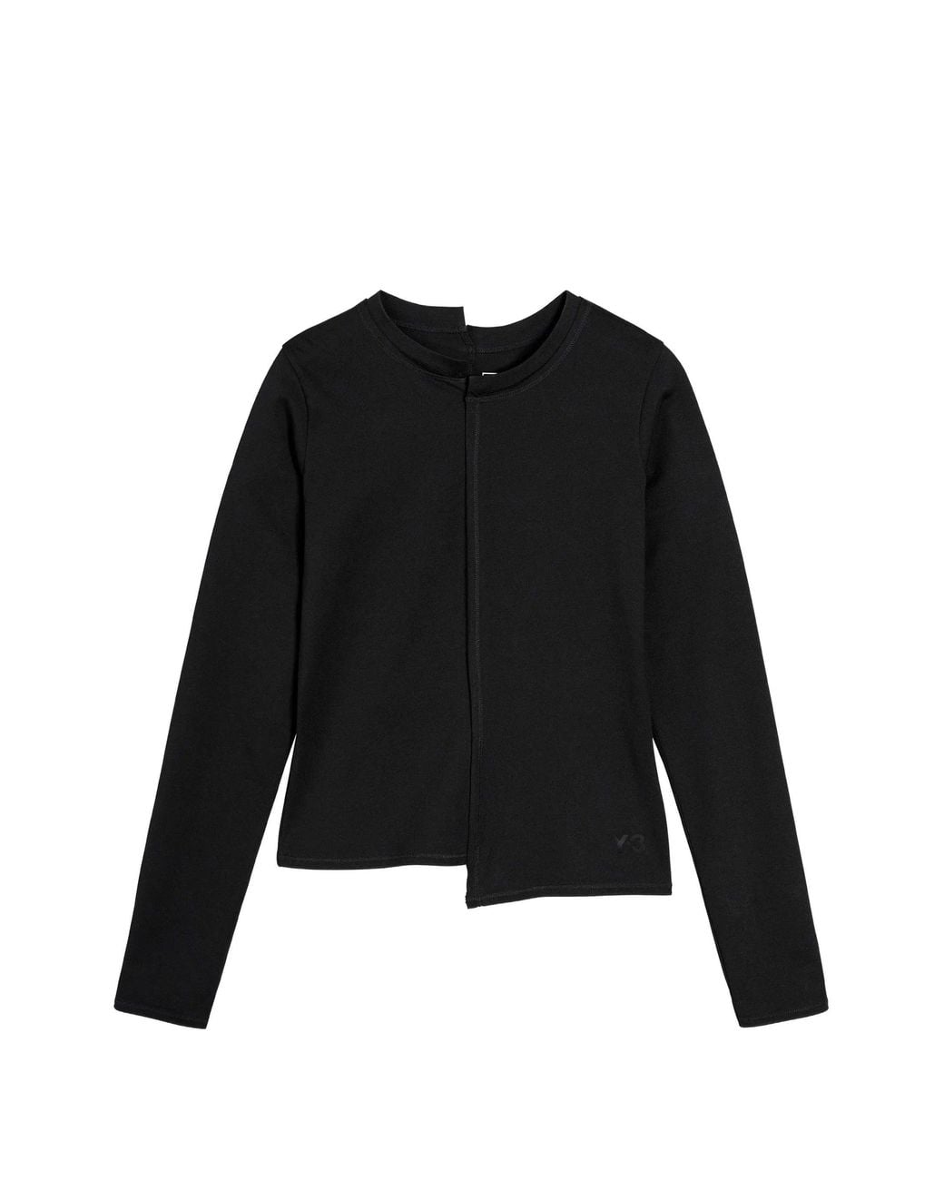 Y-3 W Ftd Ls T-stuk in het Black