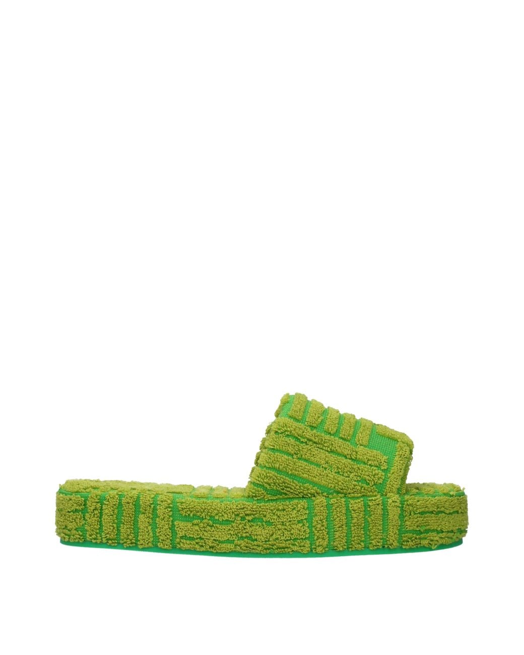 Bottega Veneta Green Fabric Slippers And Clogs/Parakeet