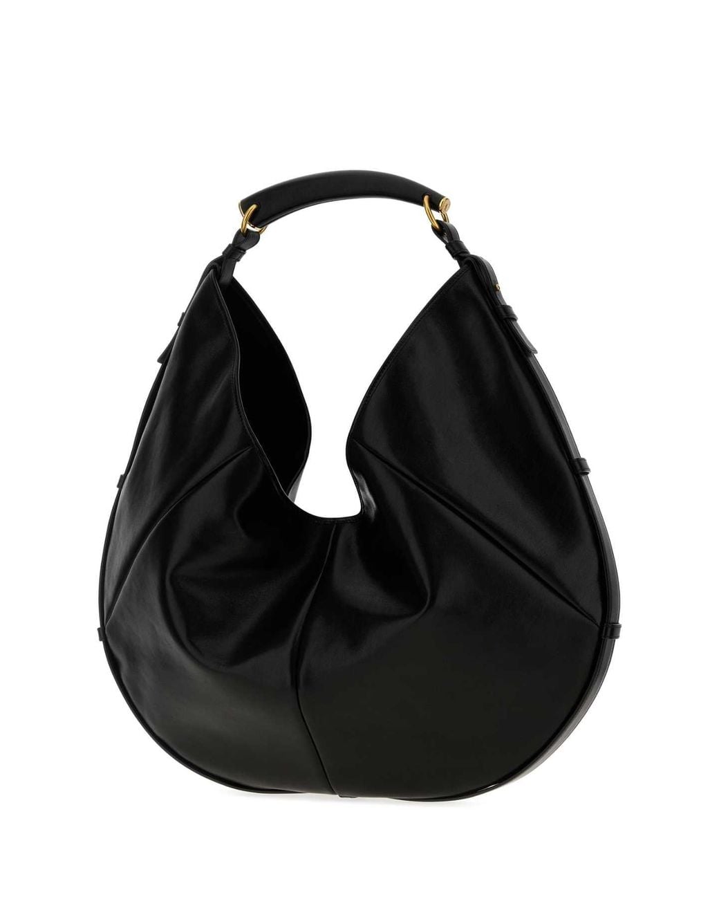 Saint Laurent Black Leather Mombasa Shoulder Bag