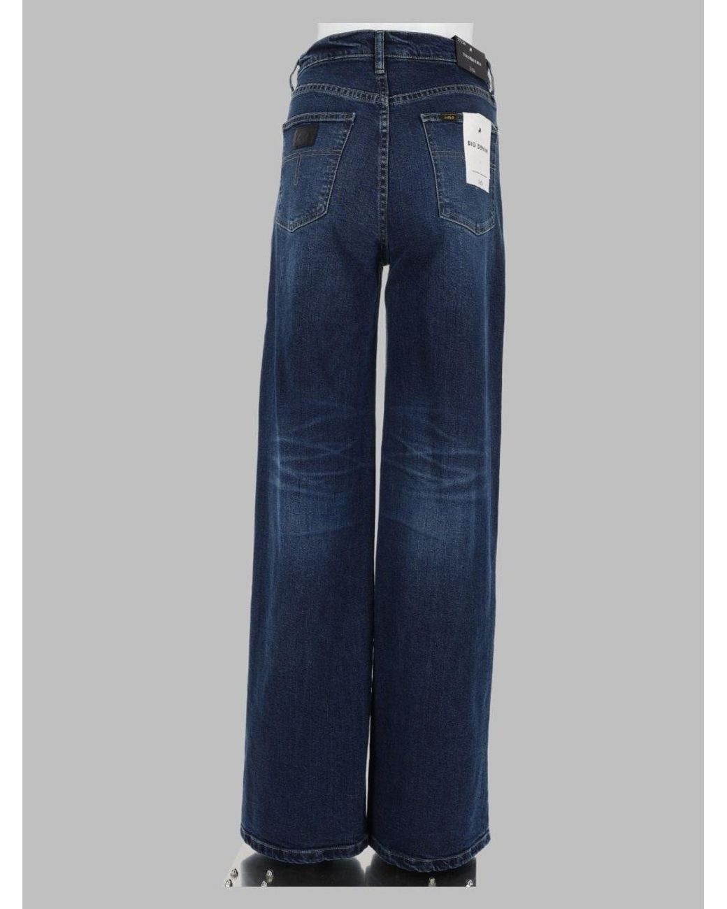 Lois Blue High-Rise Wide-Leg Jeans
