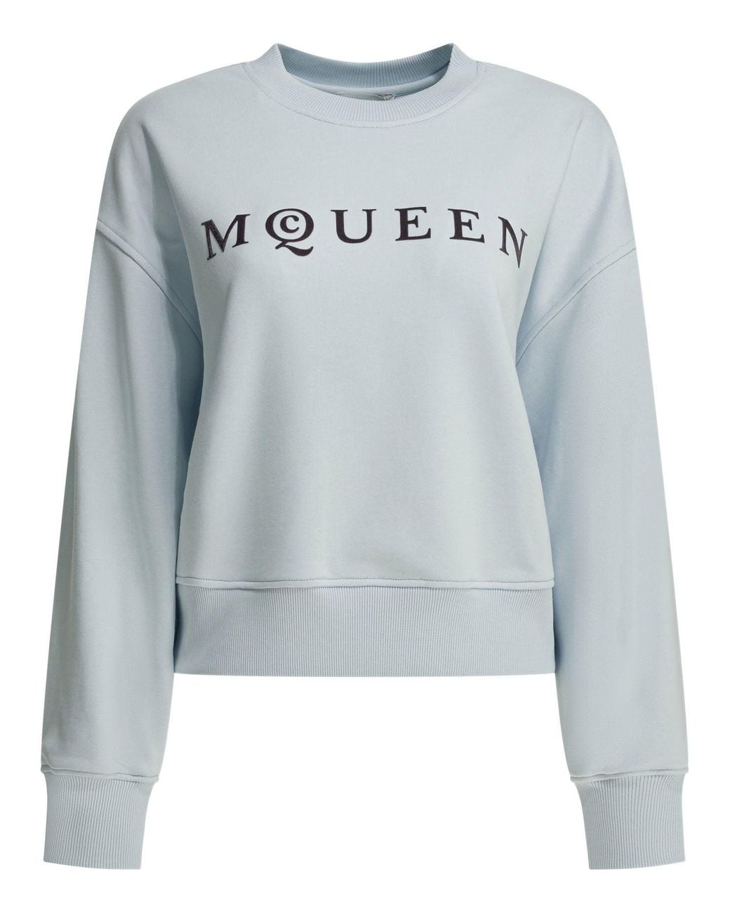 McQueen Blue Light Cotton Sweatshirt