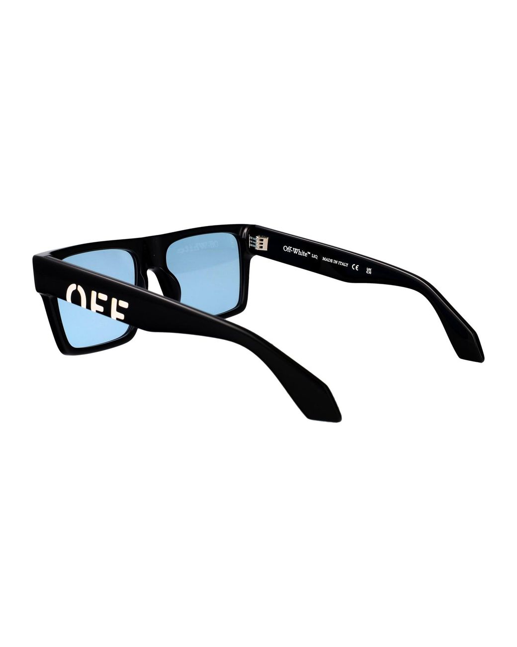 Off-White c/o Virgil Abloh Blue Shiny Acetate Sunglasses