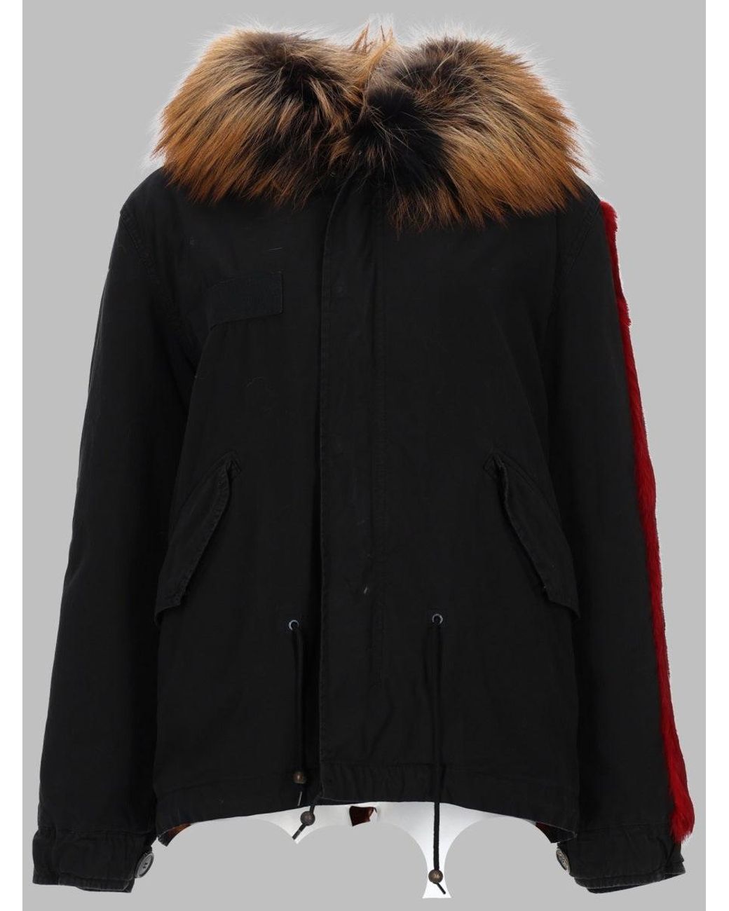 MR & MRS Black Mini Fur Sports Jacket