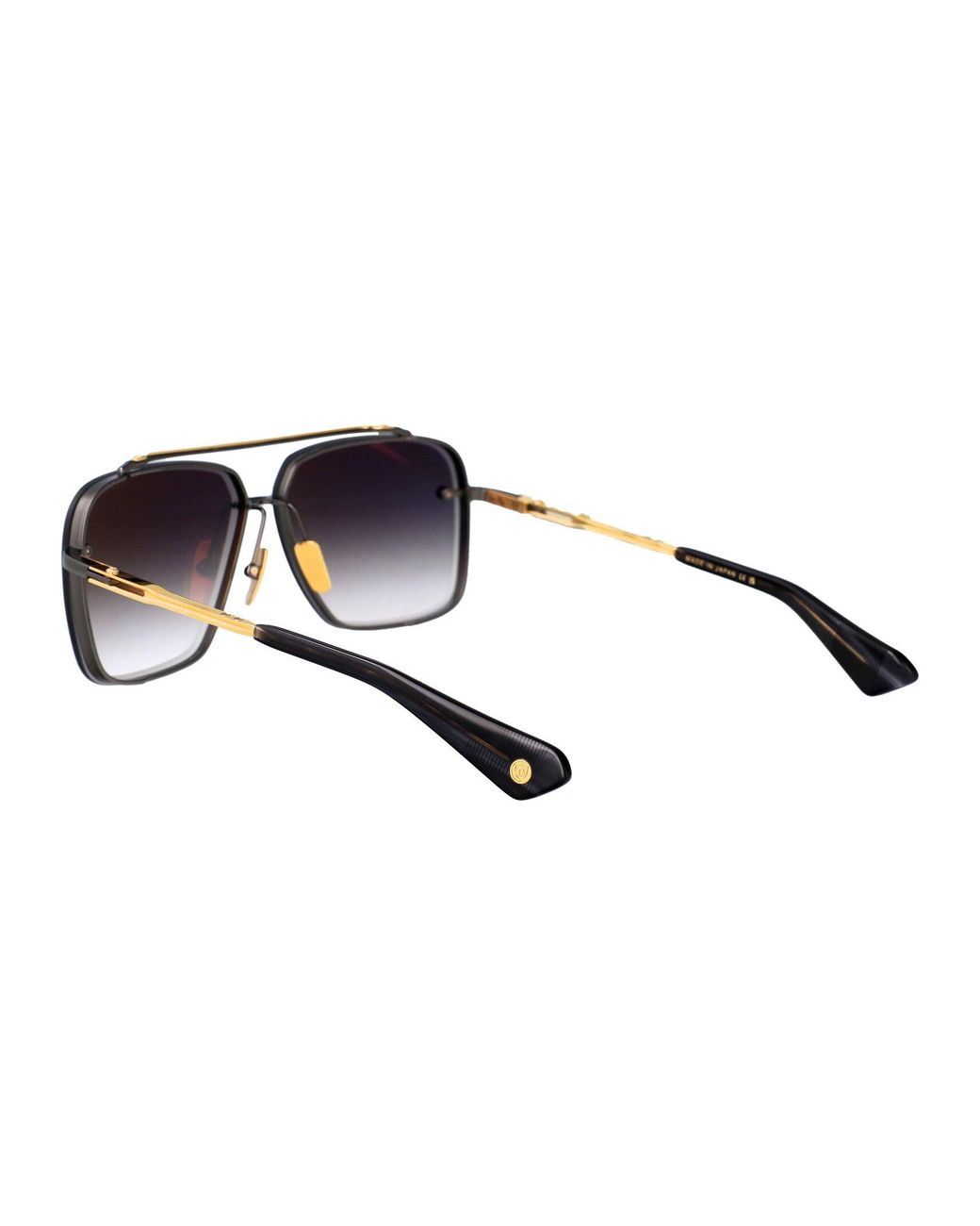 Dita Eyewear Black Aviator Sunglasses Dts121 05 Blk Gld