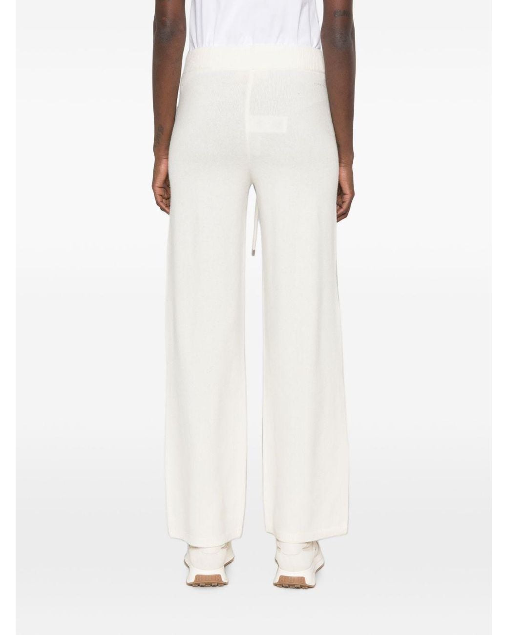 ERMANNO FIRENZE White Woot Trousers