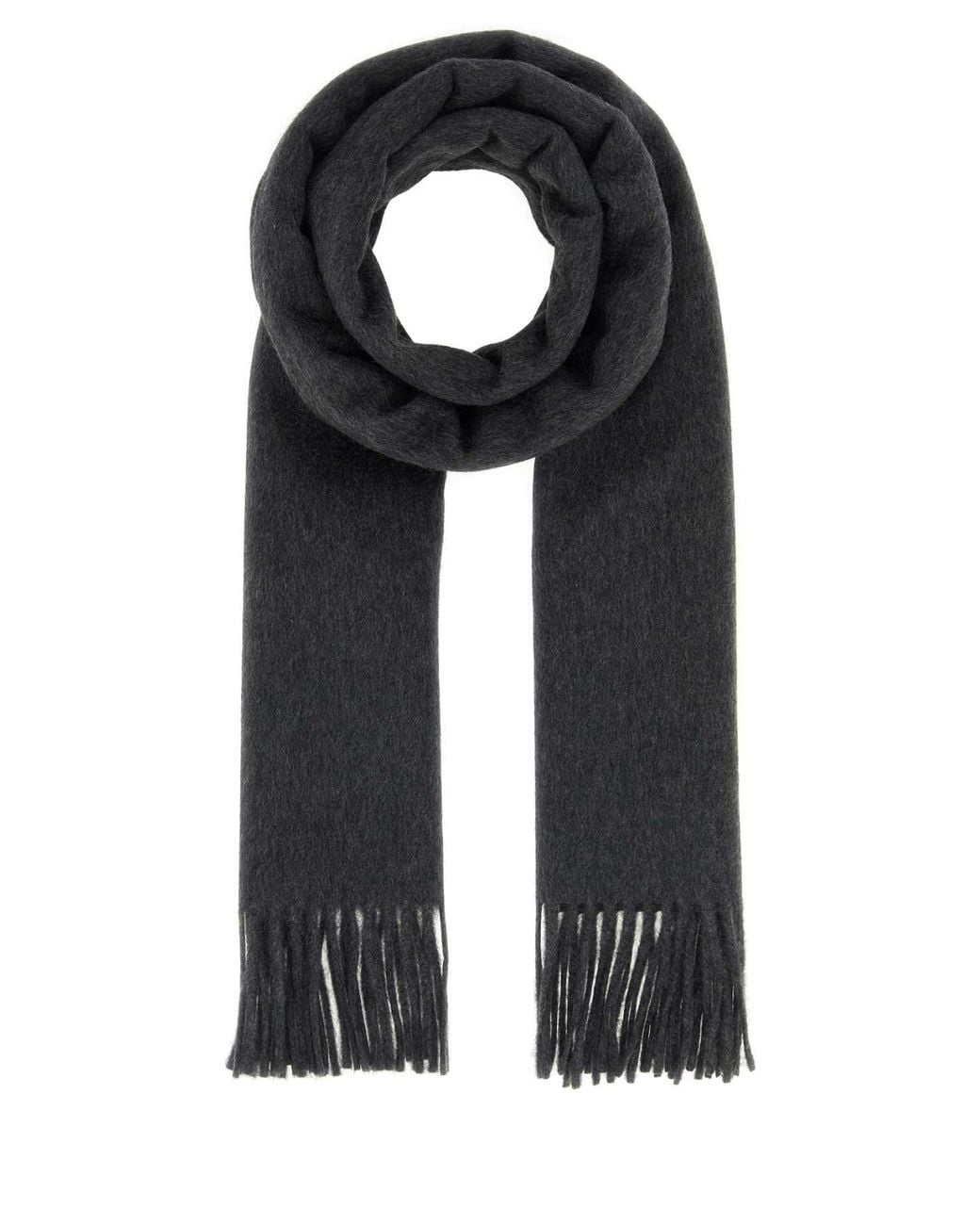 Saint Laurent Black Dark Cashmere Scarf for men