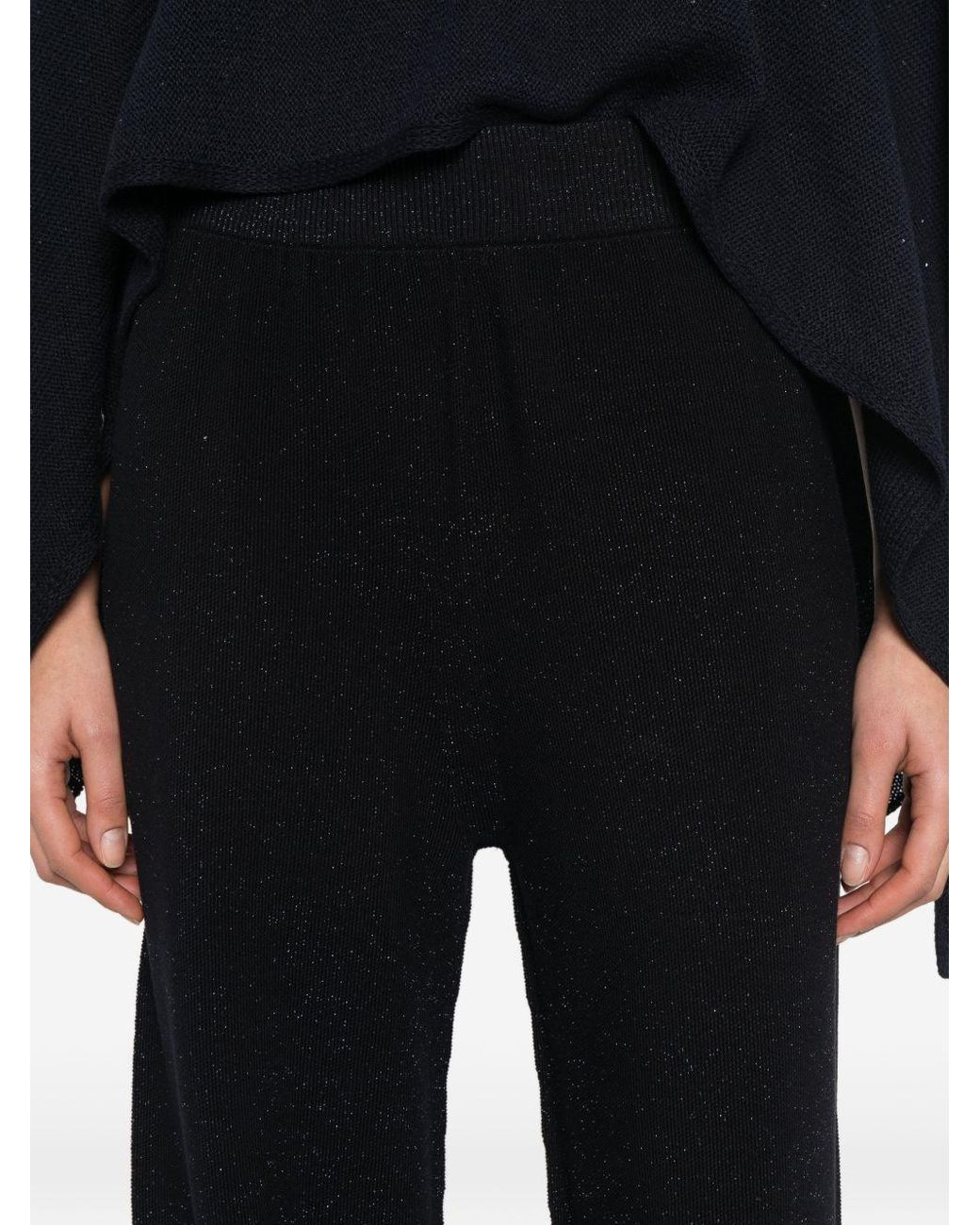 Fabiana Filippi Black Cotton Trousers