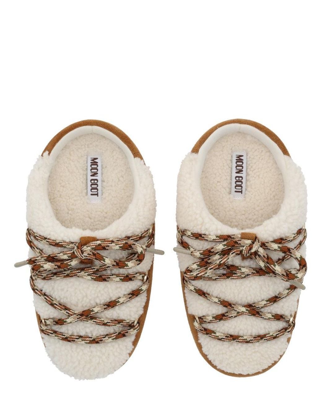 Moon Boot Brown Shearling "Evx" Mules