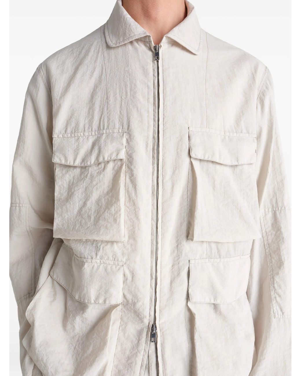 Lemaire White 3 D Pocket Jacket