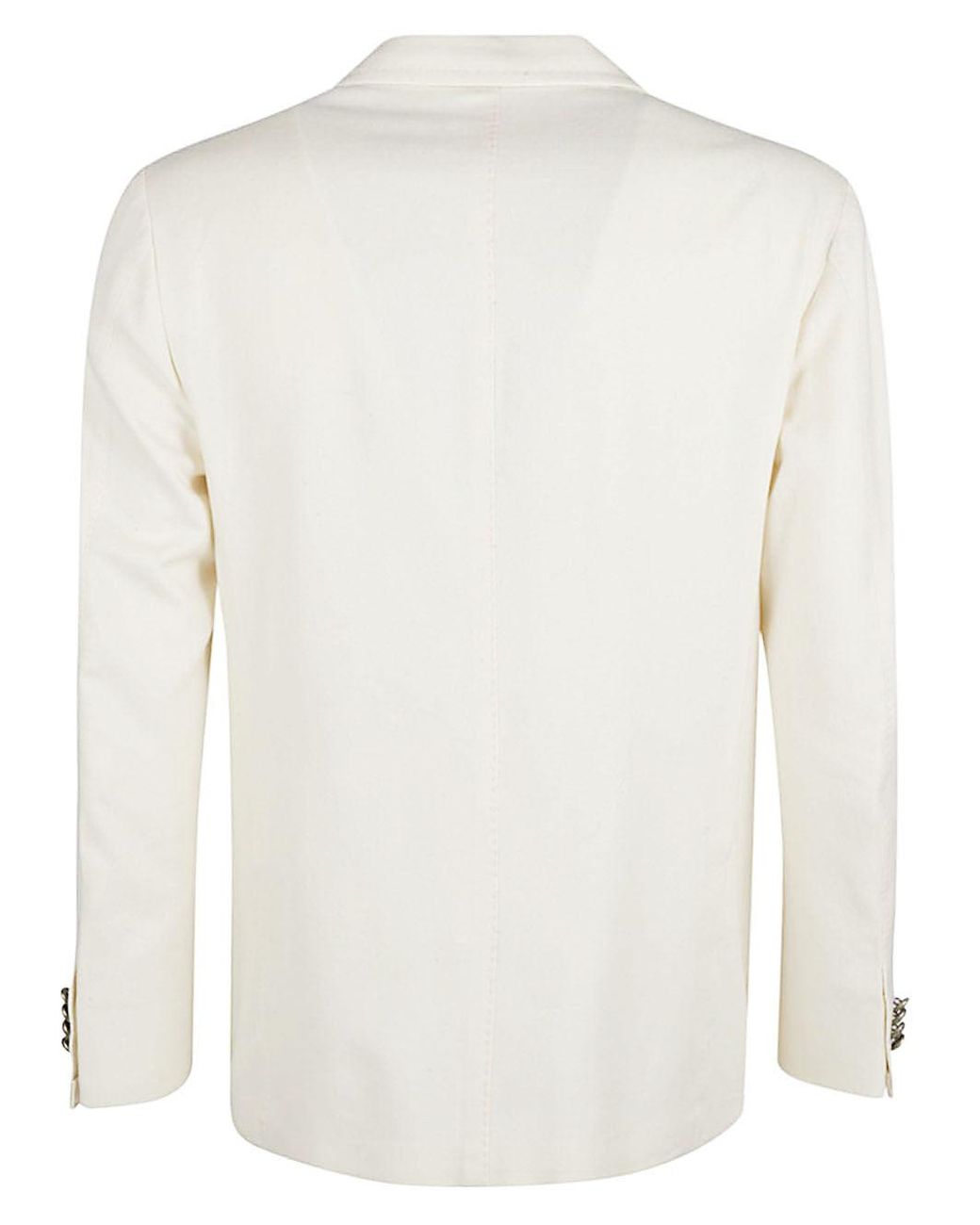 Sartorio Napoli White Single Breasted Wool Jacket for men