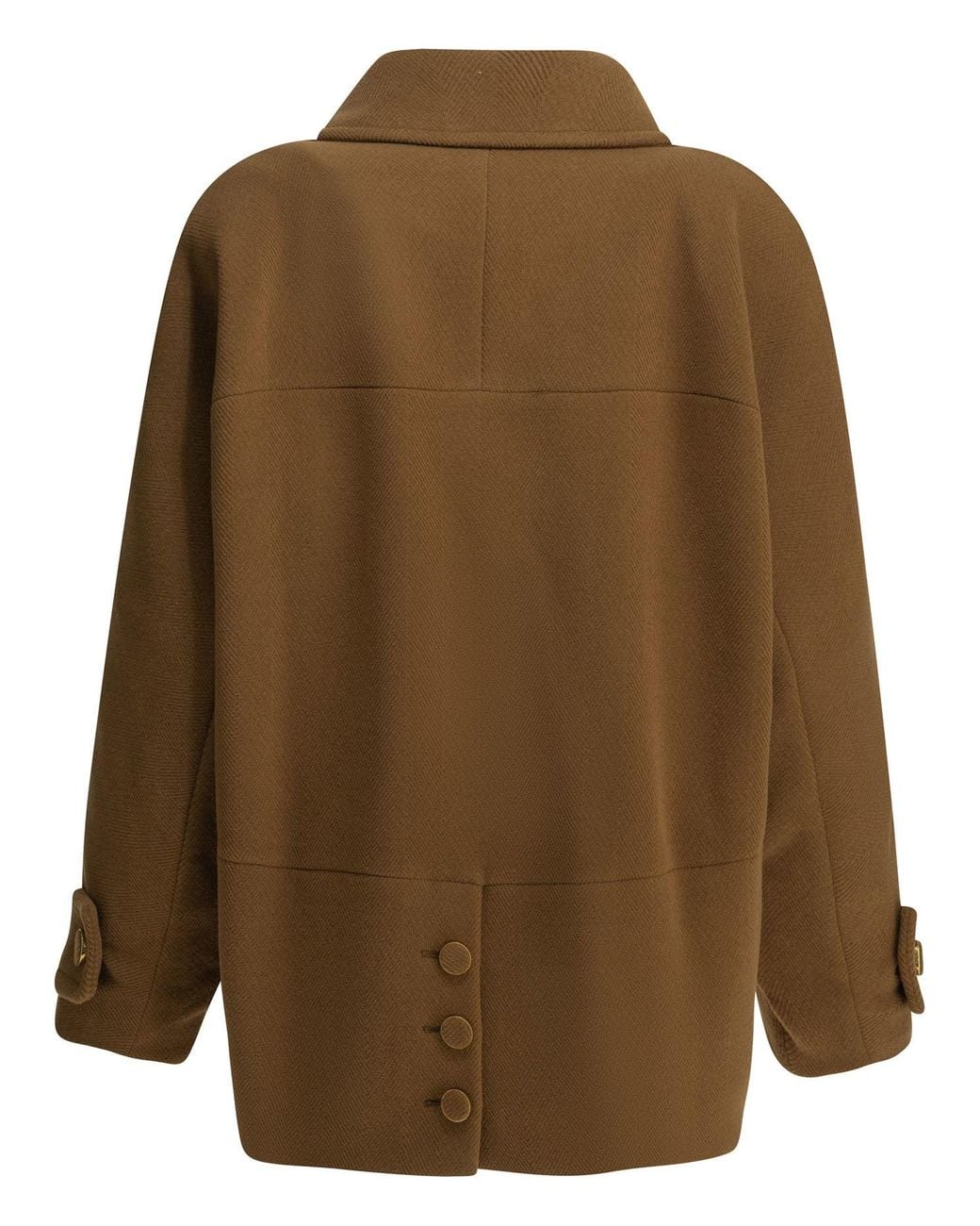 Chloé Green Short Wool Coat