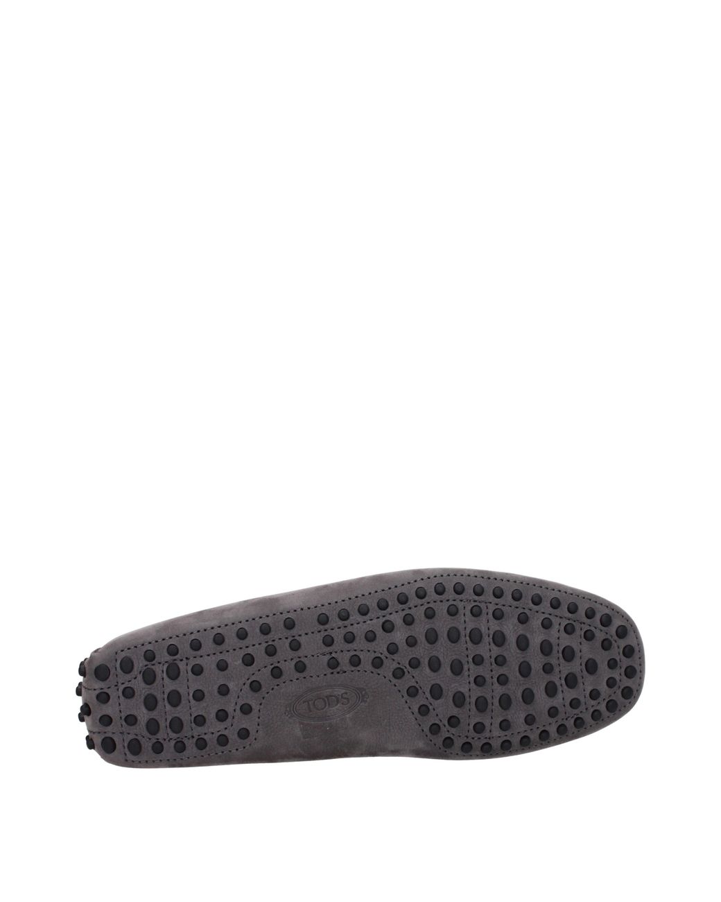 Tod's Gray Suede Moccasins/Stone