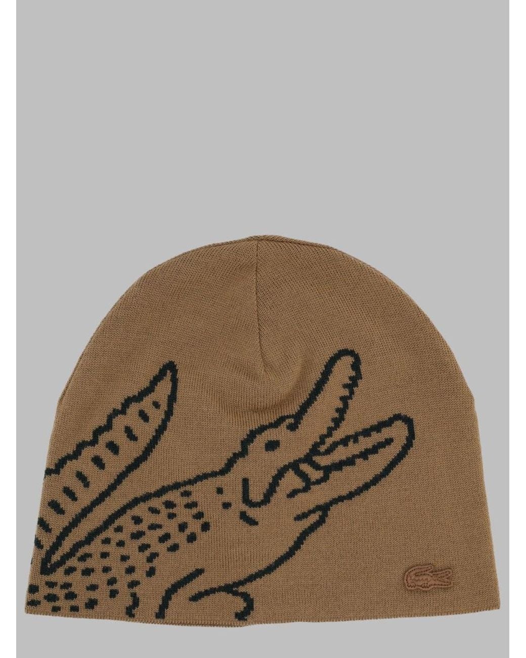Lacoste Brown Laconic Mini Logo Cap For
