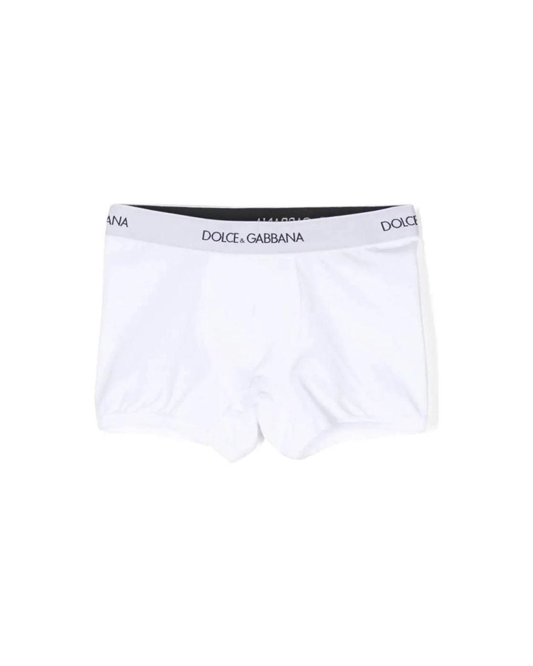 Dolce & Gabbana White Dolce & Gabbana Bi-Pack Boxer