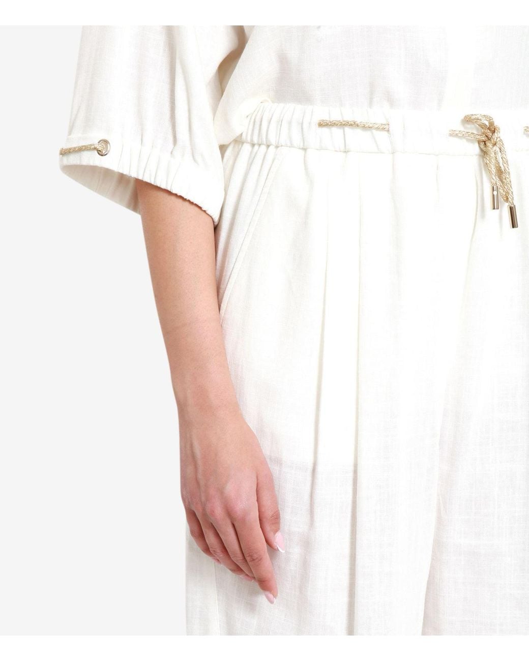 Pantalón Blanco Herno de color White