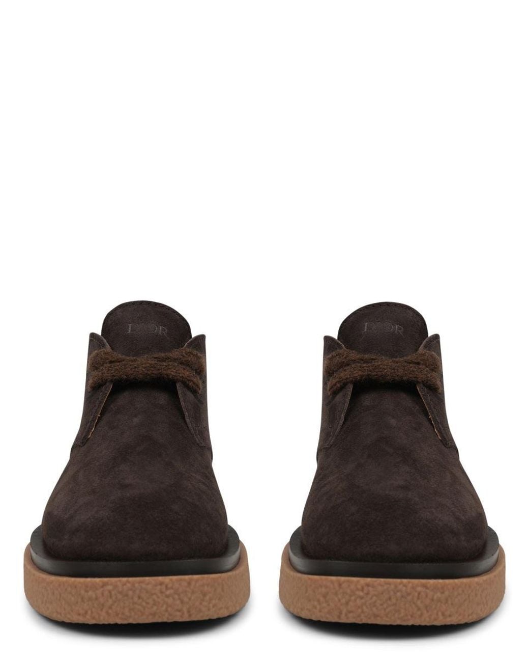 Dior Brown Boots Suede Leather for men