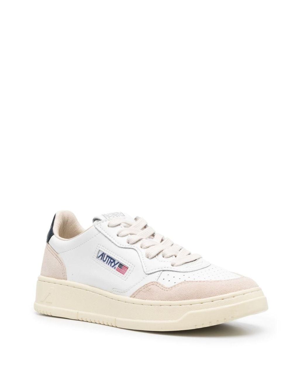 Autry White Medialist Low Sneakers
