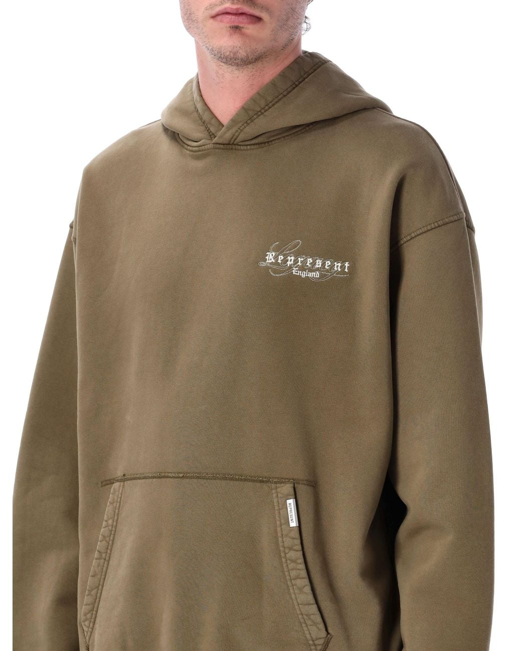 Represent Natural Legacy Overprint Hoodie for men